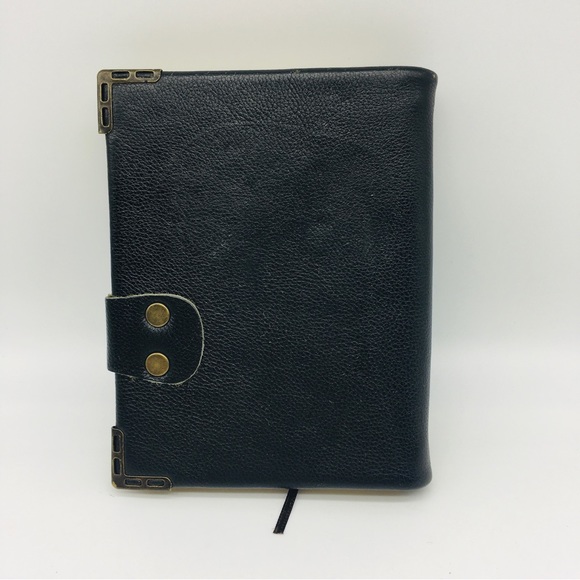 Handmade Leather Journal w/Lion and Brass Latch RARE Medieval Renaissance Design - Picture 5 of 9